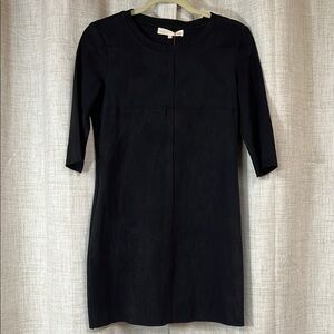 NWT The Wallflower Creative Black Faux Suede Sheath Dress Size XS